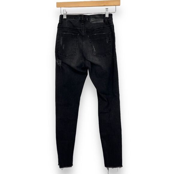 One X One Teaspoon High Waist Freebird II Black Skinny Jeans Women’s Sz. 22 XXS - Picture 2 of 11